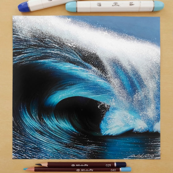 When to Color with colored Pencil and When to Color with a Pen - Art-n-Fly