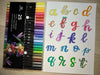 Letter Doodle Art with Art-n-Fly 25 Dual Tip Brush and Fineliner