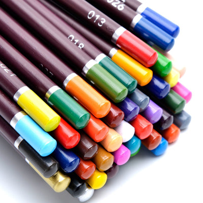 Artist grade oil based color pencils for drawing coloring illustration