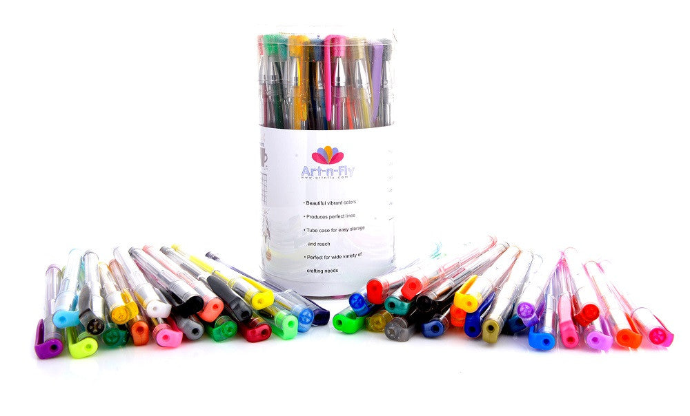 HOW TO USE FINELINERS AND GEL PENS IN YOUR COLORING BOOKS