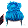 How To Draw Blue Hair with Art-n-Fly Markers and Pencils