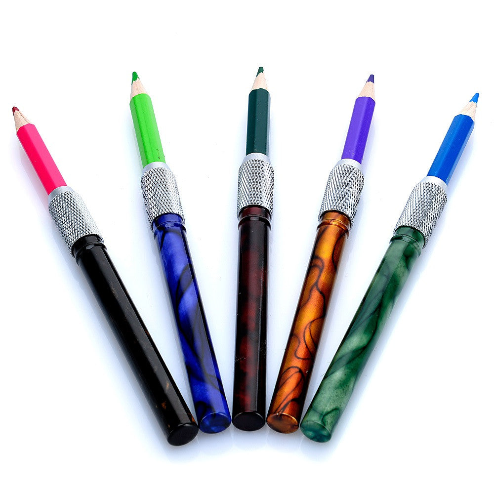 15 Pcs Portable Pencil Extenders Pencil Length Extender Holder Colored  Pencils