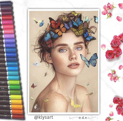 48 Oil Based Color Pencils for Drawing & Illustration