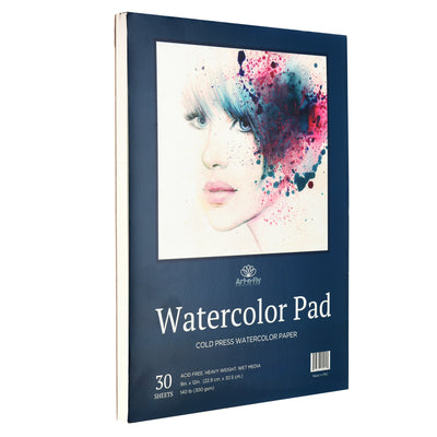Checking out the SM/LT 140 lb watercolor paper pad - non-cotton watercolor  paper reviews 
