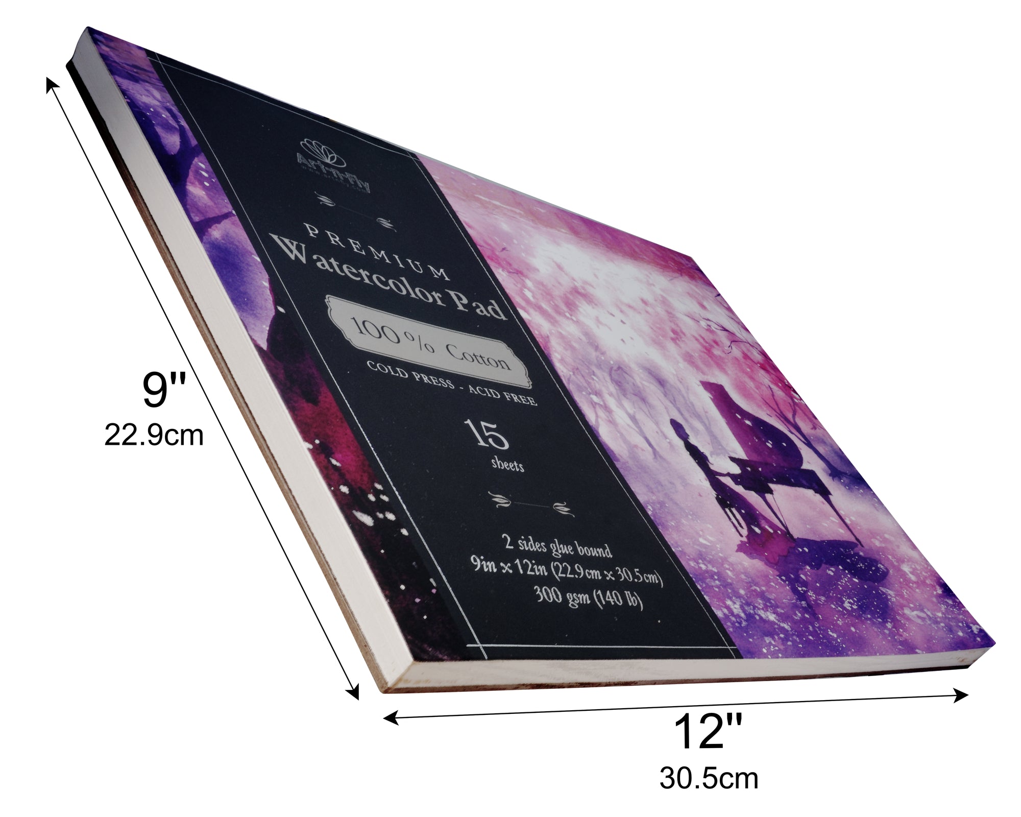 Art Philosophy 6×6 Watercolor Paper Pad – 24 sheets, 140 lb (300 gsm) 100%  cotton cold press – Art Philosophy®